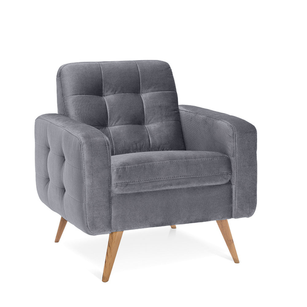 Fotel NAPPA wypoczynkowy z drewnianymi nóżkami