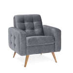 Fotel NAPPA wypoczynkowy z drewnianymi nóżkami