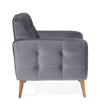 Fotel NAPPA wypoczynkowy z drewnianymi nóżkami