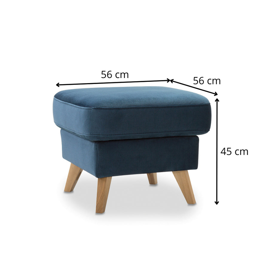 Podnóżek NAPPA na drewnianych nóżkach ze skrzynką