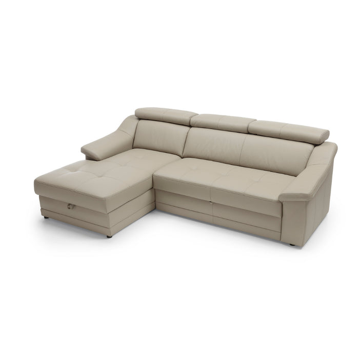 Narożnik ADUR rozkładany z pojemnikiem na pościel i ruchomymi zagłówkami