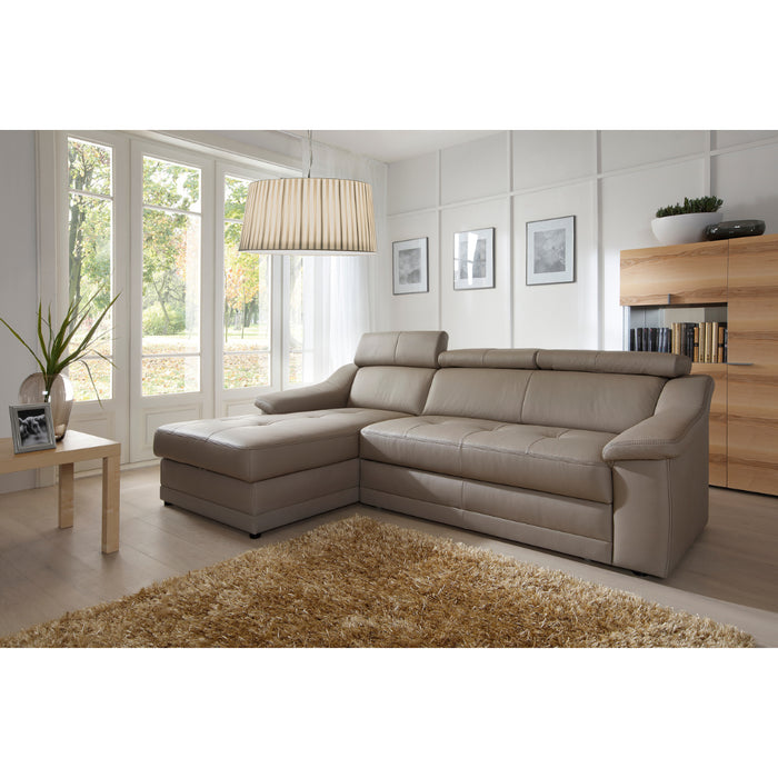 Narożnik ADUR rozkładany z pojemnikiem na pościel i ruchomymi zagłówkami