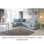 Narożnik CAPRI z otomaną i funkcją spania oraz ruchomymi zagłówkami