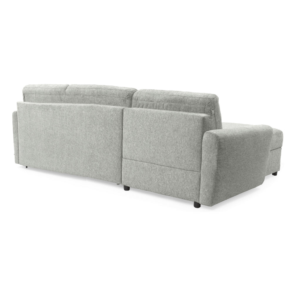 Narożnik DOLLY z funkcją spania codziennego stelaż włoski z materacem 140 cm i pojemnikiem na pościel lewostronny