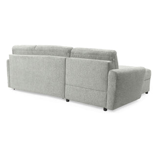 Narożnik DOLLY z funkcją spania codziennego stelaż włoski z materacem 140 cm i pojemnikiem na pościel lewostronny