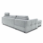 EMA corner sofa with daily sleeping function, Italian STANDARD frame with a 160 cm mattress and a bedding container