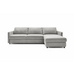 EMA corner sofa with daily sleeping function, Italian STANDARD frame with a 160 cm mattress and a bedding container