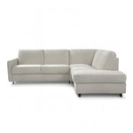 Narożnik EMA z otomaną rozkładany stelaż włoski z materacem 120 cm i pojemnikiem na pościel