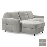 EMA corner sofa with daily sleeping function Italian frame 120 cm mattress and bedding container