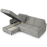 EMA corner sofa with daily sleeping function Italian frame 120 cm mattress and bedding container
