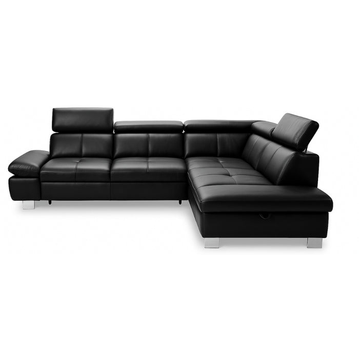 Narożnik HAPPY z otomaną i ruchomymi zagłówkami oraz podłokietnikiem