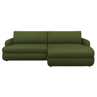 Narożnik LUSH obły z funkcją spania i pojemnikiem na pościel duży