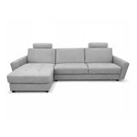 EMA corner sofa with daily sleeping function, Italian STANDARD frame with a 160 cm mattress and a bedding container