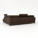 Narożnik PIANO z funkcją spania oraz pojemnikiem i regulowanymi zagłówkami