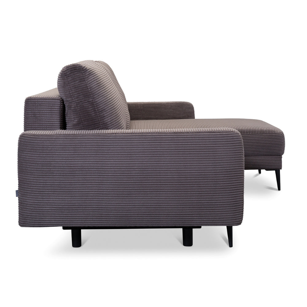 Narożnik BERGEN rozkładany z pojemnikiem na metalowych nóżkach