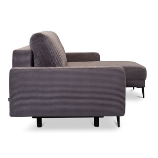 Narożnik BERGEN rozkładany z pojemnikiem na metalowych nóżkach