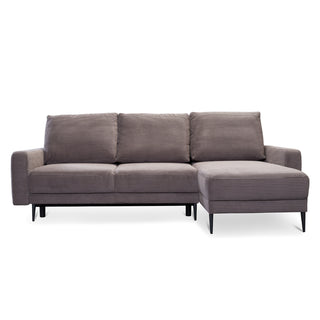 Narożnik BERGEN rozkładany z pojemnikiem na metalowych nóżkach