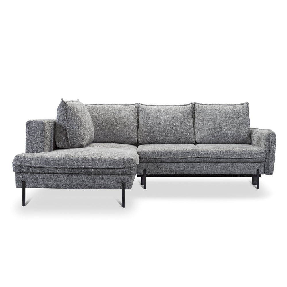 Narożnik BJORK rozkładany z pojemnikiem na metalowych nóżkach