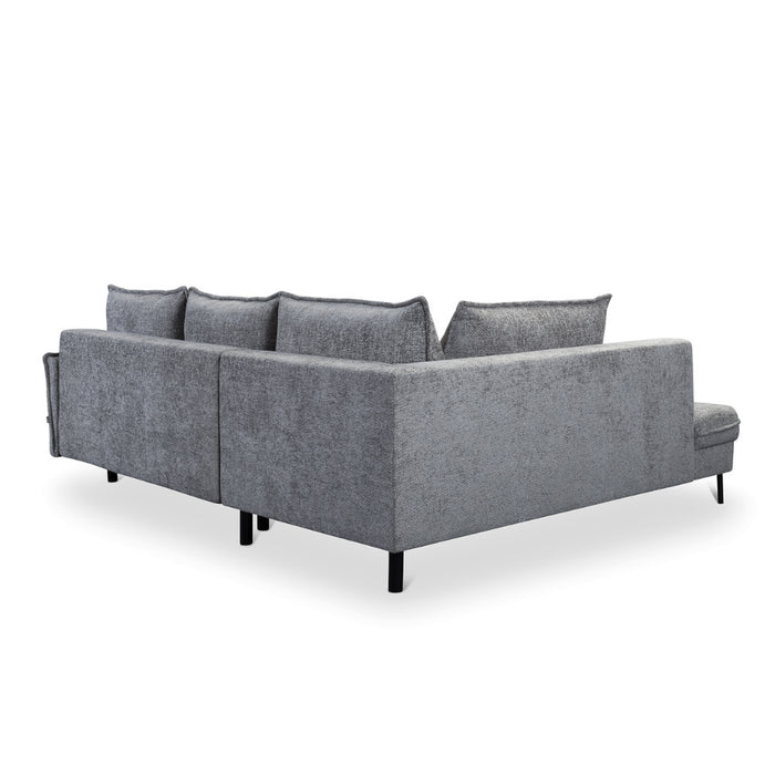 Narożnik BJORK rozkładany z pojemnikiem na metalowych nóżkach