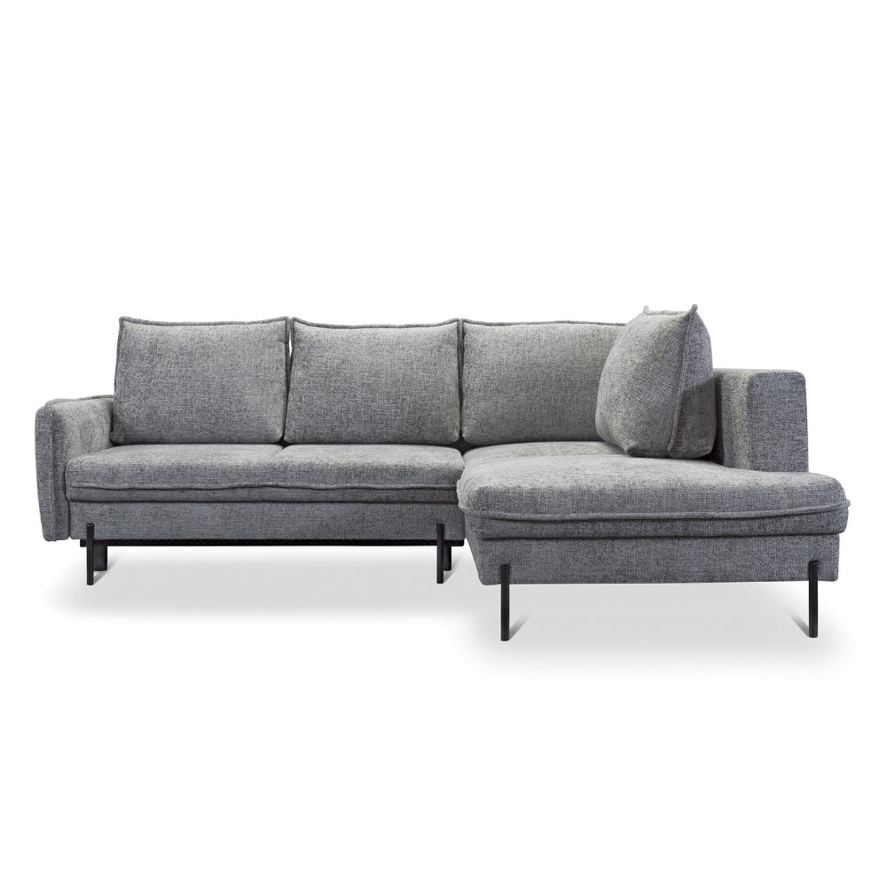 Narożnik BJORK rozkładany z pojemnikiem na metalowych nóżkach