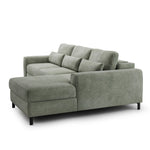 Narożnik DREAM z funkcją spania, pojemnikiem i ruchomymi zagłówkami