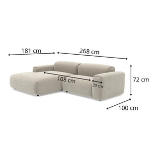 Narożnik modułowy LAZZY nowoczesny design i miękki komfort