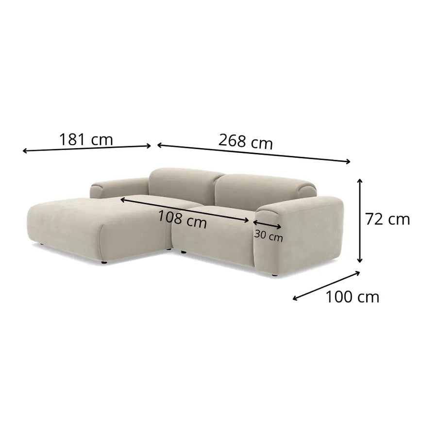 Narożnik modułowy LAZZY nowoczesny design i miękki komfort