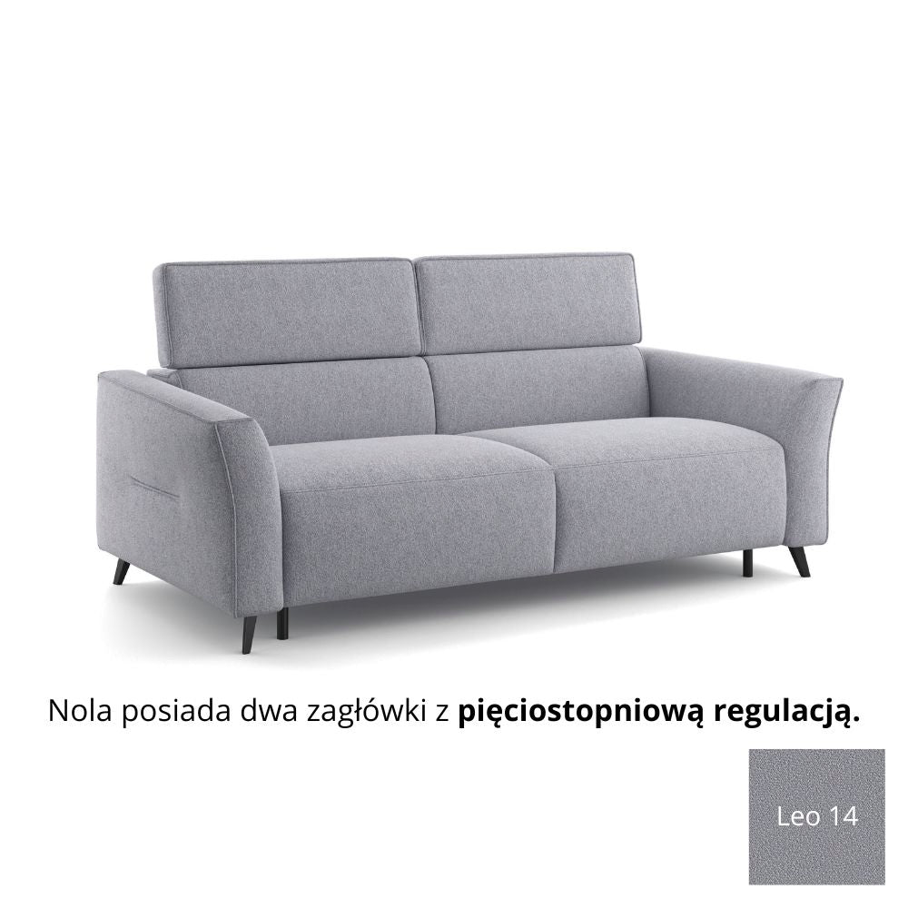 Sofa NOLA 3 osobowa z funkcją spania codziennego stelaż włoski z materacem 160 cm