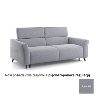 Sofa NOLA 3 osobowa z funkcją spania codziennego stelaż włoski z materacem 160 cm