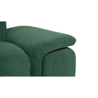 Nowoczesny narożnik ALESSO do salonu na nóżkach z drewnianą listwą