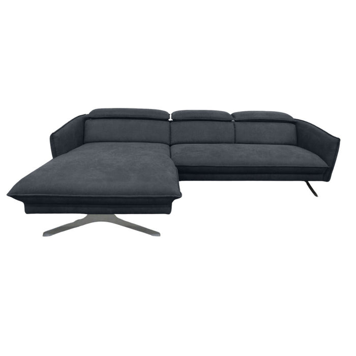 Modern TISSANO corner sofa for the living room with movable headrests