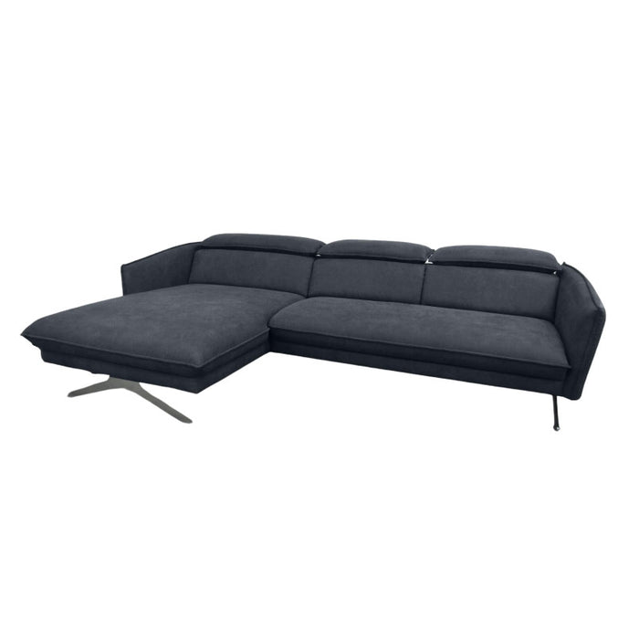 Modern TISSANO corner sofa for the living room with movable headrests