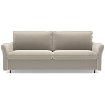 Sofa NUNO 3 osobowa z funkcją spania codziennego stelaż włoski z materacem 160 cm i pojemnikiem