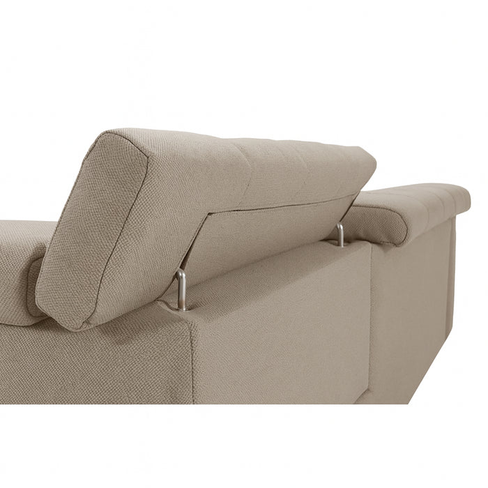 Narożnik OTUSSO rozkładany z pojemnikiem i regulowanymi zagłówkami