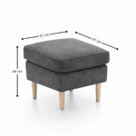 Podnóżek FIDO na drewnianych nóżkach