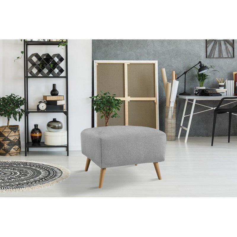 Podnóżek REBECCA na drewnianych nóżkach