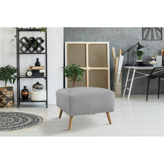 Podnóżek REBECCA na drewnianych nóżkach