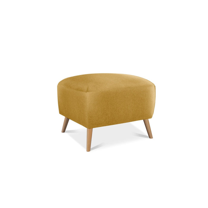 REBECCA footstool on wooden legs