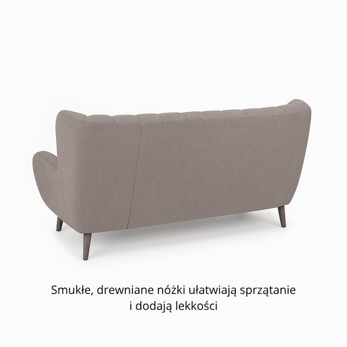 Sofa POLLY wypoczynkowa na drewnianych nóżkach