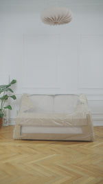 Sofa BELLA 3 osobowa z funkcją spania stelaż włoski z materacem 160 cm