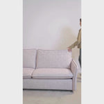 Sofa NUNO 2,5 osobowa z funkcją spania codziennego stelaż włoski z materacem 140 cm