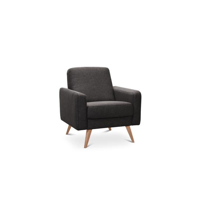 SAMSO armchair, modern, on wooden legs