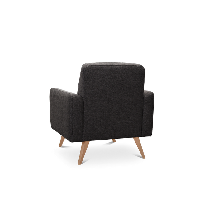 SAMSO armchair, modern, on wooden legs