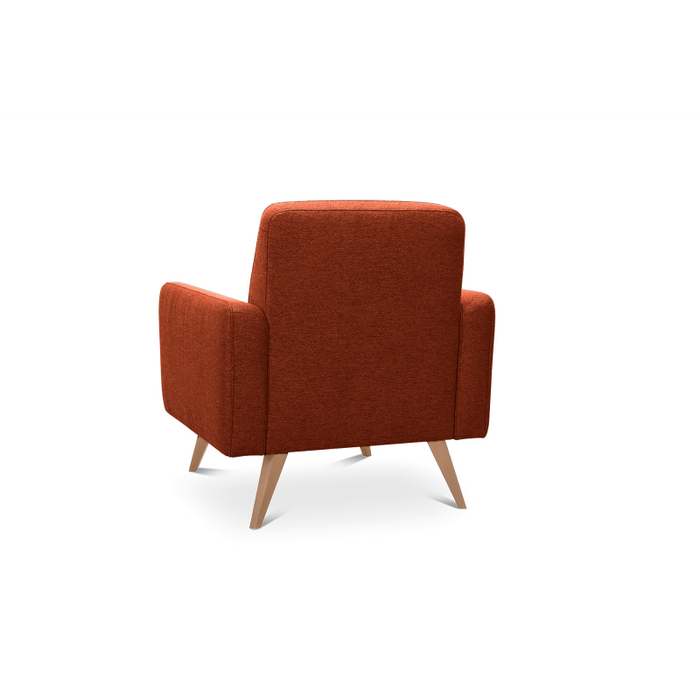 SAMSO armchair, modern, on wooden legs