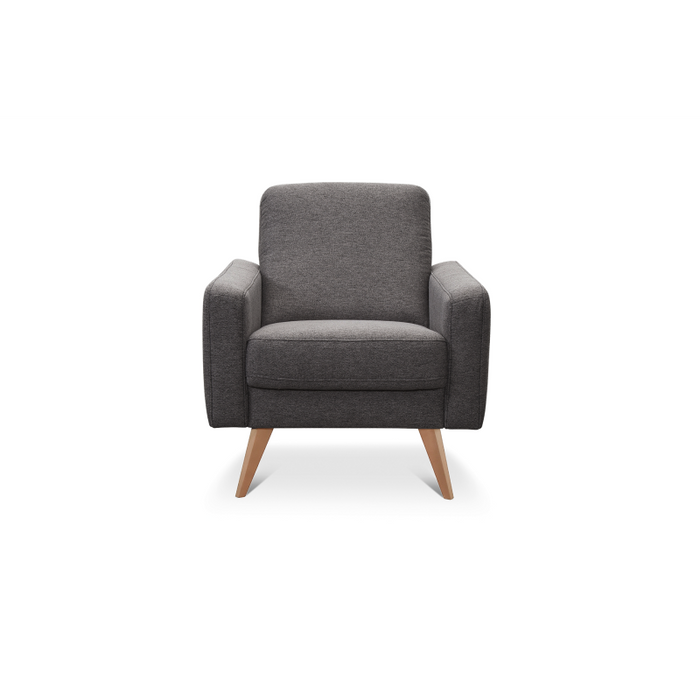 SAMSO armchair, modern, on wooden legs