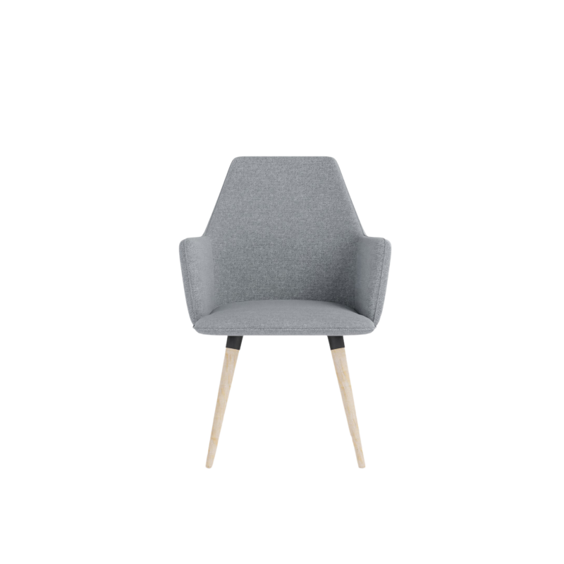 COSMO upholstered chair on wooden legs