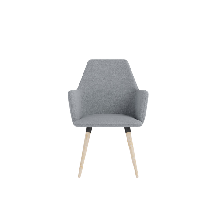 COSMO upholstered chair on wooden legs