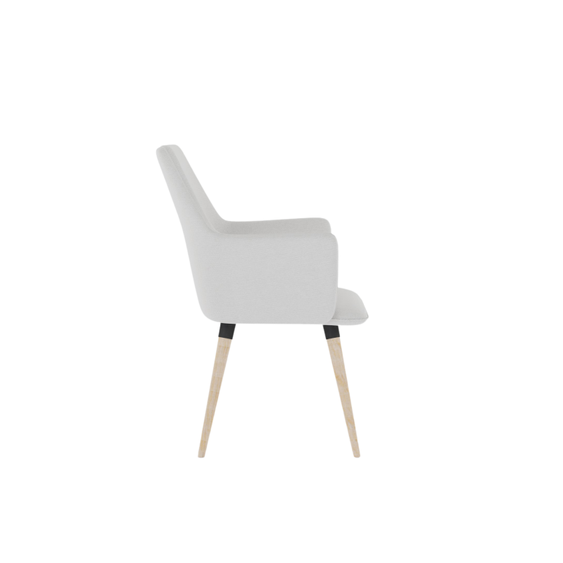 COSMO upholstered chair on wooden legs