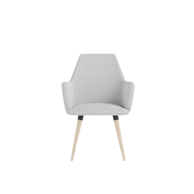 COSMO upholstered chair on wooden legs