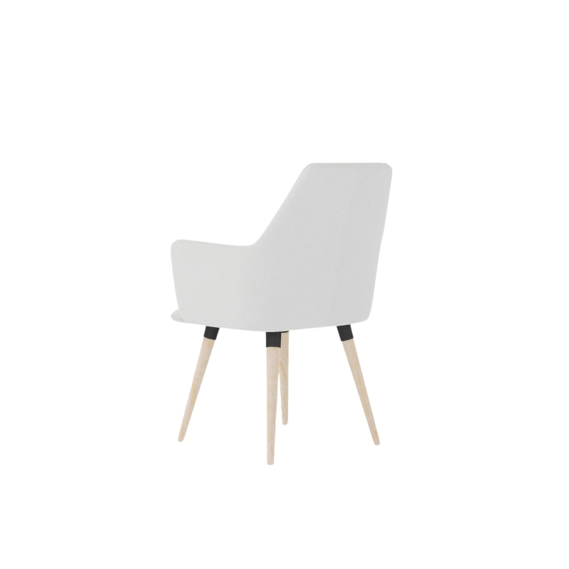 COSMO upholstered chair on wooden legs